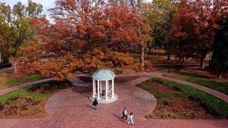 An photo of the Old Well in autumn.